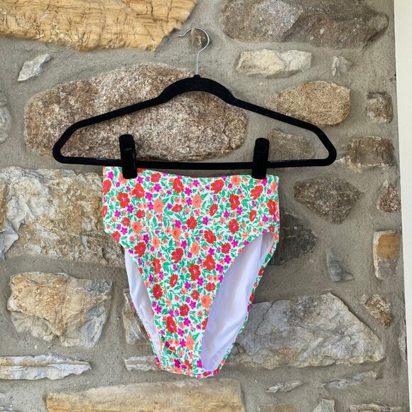 NWT J. Crew Storybook Floral High Waisted Bikini Swimsuit Set 34B / XS - Picture 7 of 12